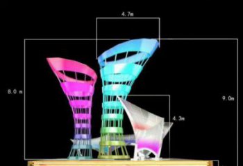 鐵藝酒瓶雕塑廠家，鏤空工藝，鏤空酒瓶雕塑制作