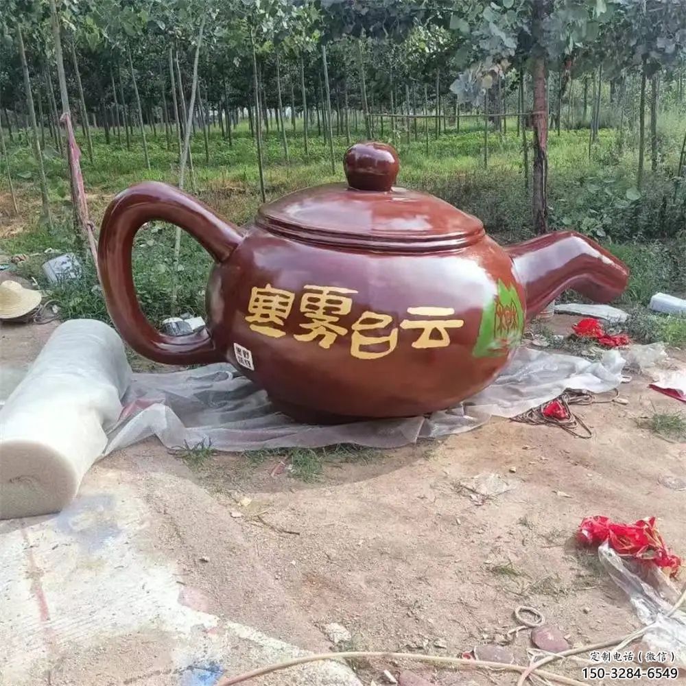 店門口水壺雕塑 創意流水雕塑 仿真擺件
