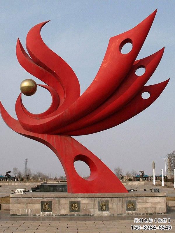 供應(yīng)廣場(chǎng)鳳凰雕塑廠 公園仿真雕塑 抽象擺件
