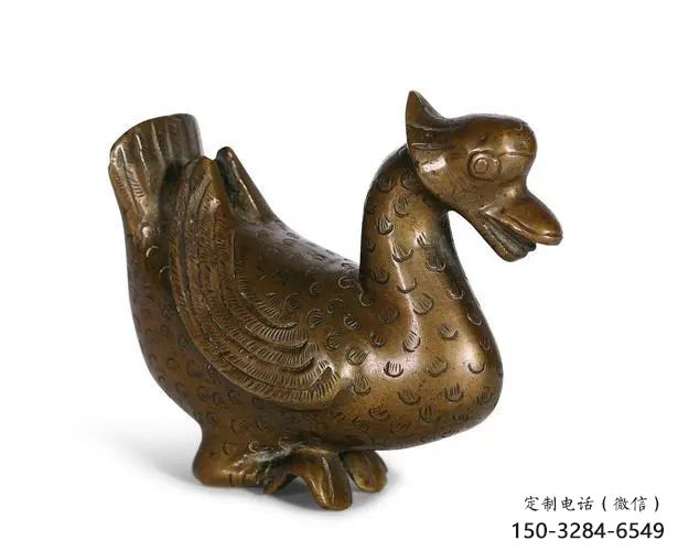 鴨子雕塑廠家，仿真動(dòng)物， 公園廣場(chǎng)街頭擺件 (4)