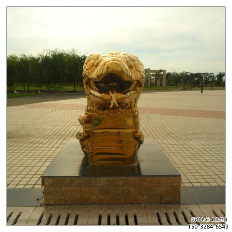 不銹鋼生肖雕塑，鍍鈦工藝，公園廣場(chǎng)戶外擺放 (2)