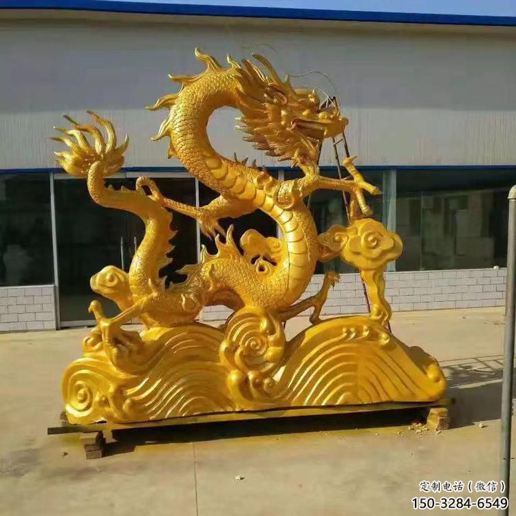 提供大型龍頭雕塑，鑄銅動物雕塑，房地產售樓處擺件