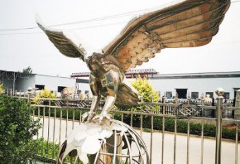老鷹造型雕塑廠，不銹鋼動(dòng)物，室外飛鳥雕塑
