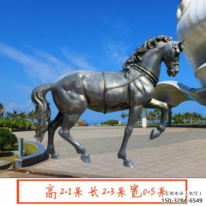 景區小馬雕塑，美陳小品，噴漆工藝