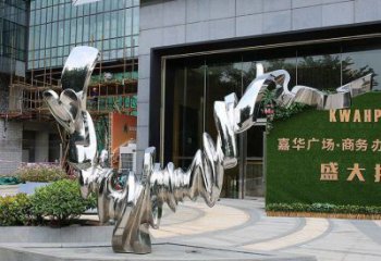 操場貓咪雕塑，鏤空海洋雕塑，噴砂制造