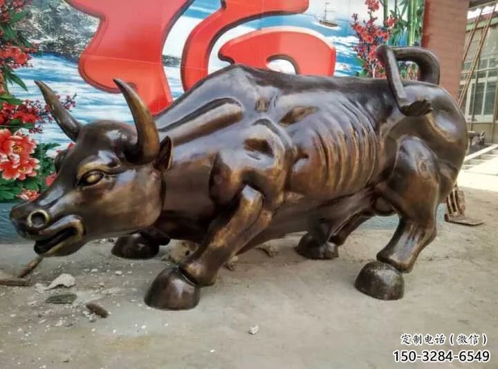 創(chuàng)意開荒牛雕塑 步行街店門口雕塑 動(dòng)物小品
