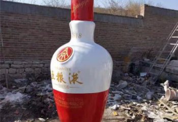 餐飲店酒瓶雕塑 歐式步行街擺件 彩繪雕塑