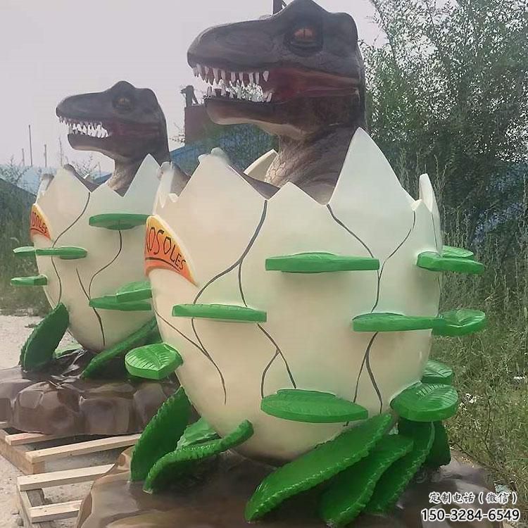 優選城市恐龍蛋雕塑 風景區彩繪雕塑 抽象擺件