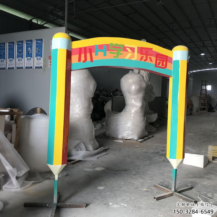 鉛筆雕塑 仿真景觀擺件 烤漆雕塑