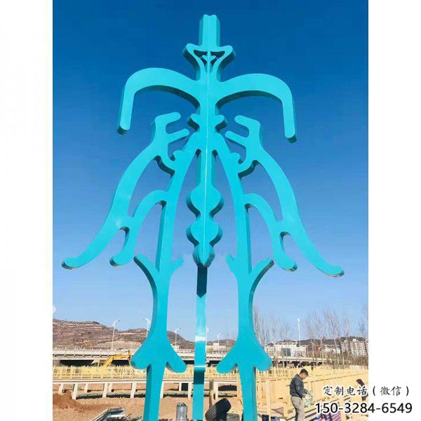 美陳文字雕塑 異形噴水小品 酒店雕塑