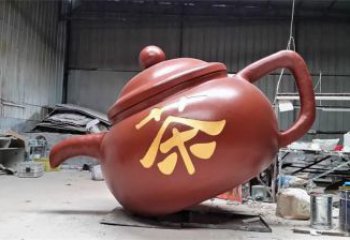 酒壺雕塑 電鍍現代小品 公園雕塑