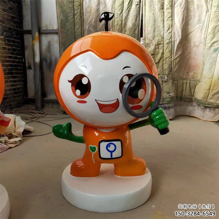彩繪玩偶雕塑 卡通雕塑 步行街?jǐn)[件