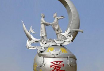 牛郎織女雕塑制作廠家，神話人物，古代人物小品