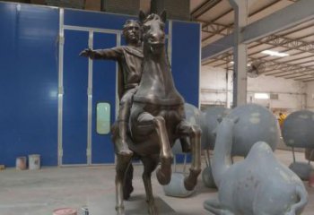 抽象騎馬人雕塑 店門口古羅馬雕塑 步行街擺件