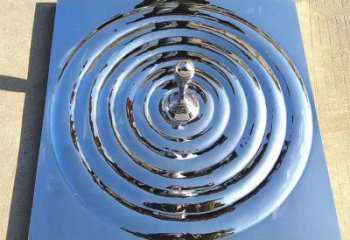 幾何水珠雕塑 發(fā)光公園雕塑 大門口雕塑