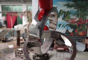 歐式指環雕塑 抽象希望標識雕塑 標識戒指環雕塑