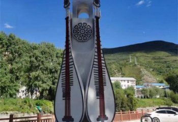 室內(nèi)琵琶雕塑 仿真樂器雕塑 大型音樂雕塑