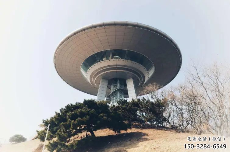 商業(yè)街飛碟雕塑 烤漆宇宙雕塑 彩繪飛船雕塑