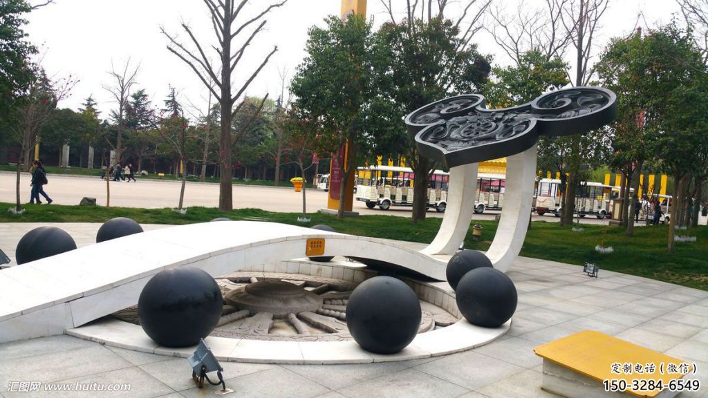 大型如意雕塑 鍛造發(fā)光建筑雕塑 房地產雕塑