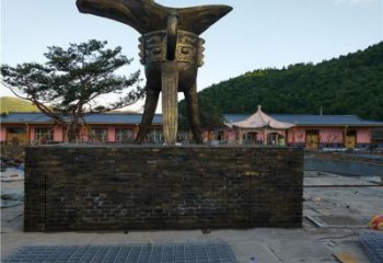 街道酒尊雕塑 現(xiàn)代酒尊杯雕塑 彩繪酒器雕塑