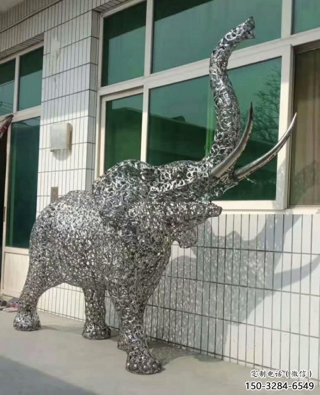 大象雕塑通用，街頭雕塑，鏤空大象雕塑標準