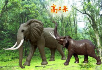 雕塑大象景觀制造，動(dòng)物小品，景觀仿真大象雕塑優(yōu)價(jià)