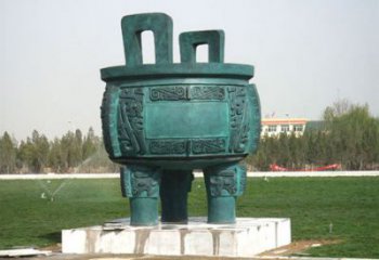 圓鼎雕塑，銅器景觀雕塑，鑄銅工藝