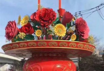 花籃雕塑精選，廣場雕塑，展示城市花籃雕塑