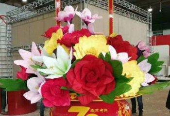 花籃雕塑優選，酒店擺件，門口景觀花籃雕塑選定