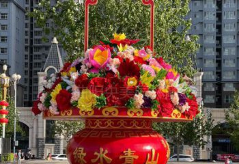 花籃雕塑標準，廣場系列，戶外景區花籃雕塑指用