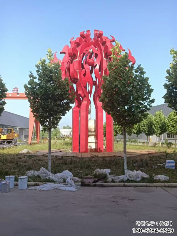 火球雕塑，精神堡壘火球雕塑落地展示