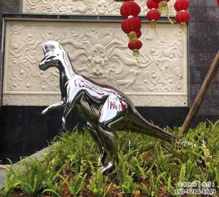 景觀恐龍雕塑精選，陸地?cái)[件，公園鏡面恐龍雕塑精品