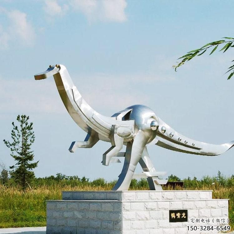 恐龍雕塑標(biāo)準(zhǔn)，廣場雕塑，鏡面恐龍雕塑廠家