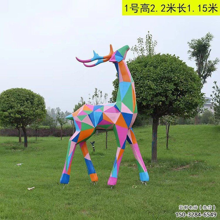 小鹿雕塑標(biāo)準(zhǔn)，多彩藝術(shù)，景觀烤漆小鹿雕塑供應(yīng)