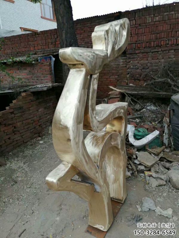 小鹿雕塑定價(jià)，街景小品，抽象銅鹿雕塑批發(fā)