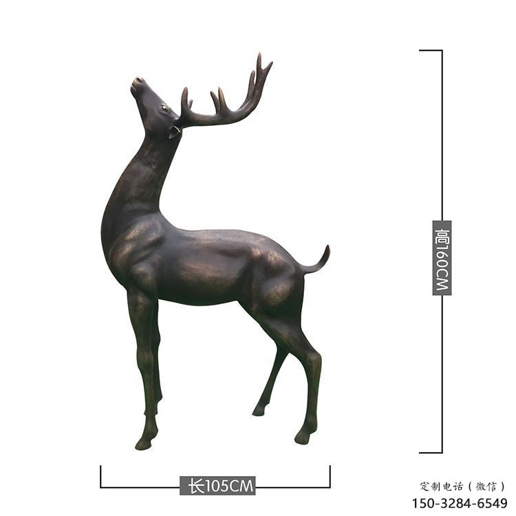 銅小鹿雕塑標(biāo)準(zhǔn)，景觀雕塑，小鹿銅雕塑提供