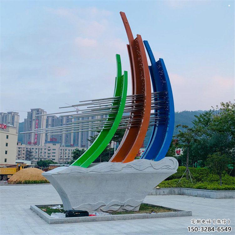 大型船艇雕塑
