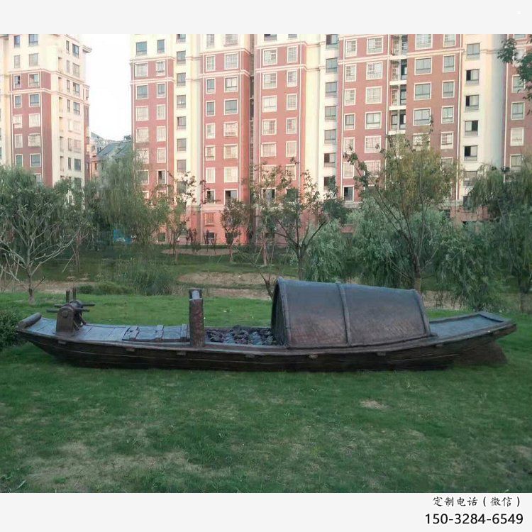 銅船雕塑生產(chǎn)商，城市雕塑，小船銅雕塑廠家常用