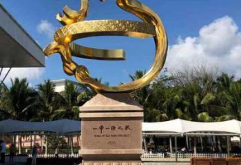宣傳主題雕塑加工廠家，藝術(shù)形象標(biāo)識，地標(biāo)美陳雕塑