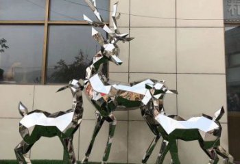 小鹿雕塑制作，城市雕塑，景觀切面小鹿雕塑專供