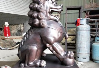 獅子雕塑優(yōu)選，城市裝飾，展示蹲獅雕塑定做