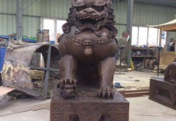 獅子雕塑優(yōu)選，室外雕塑，鑄銅景觀蹲獅雕塑優(yōu)選