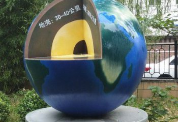 地球雕塑標準，圓雕系列，景觀不銹鋼地球雕塑精選