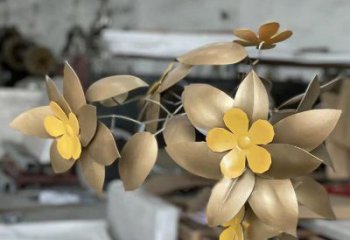 櫻花雕塑制造商，小區擺件，不銹鋼櫻花雕塑制造商