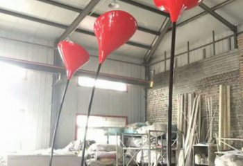 郁金香雕塑常用，景觀擺件，不銹鋼郁金香雕塑廠家