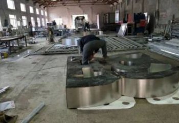 甲骨文雕塑提供，美陳雕塑，不銹鋼甲骨文雕塑制作廠家