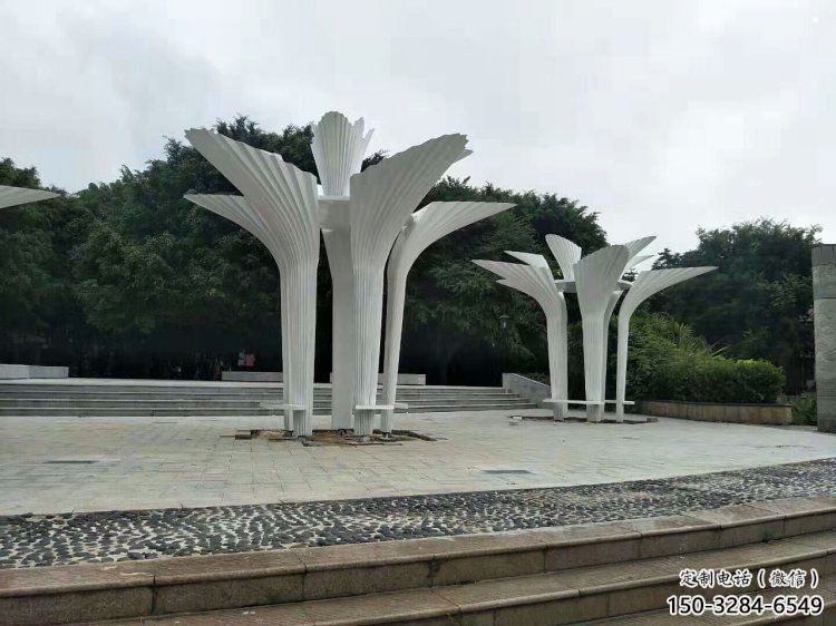 遮陽(yáng)樹(shù)雕塑展品，室外軟裝，不銹鋼遮陽(yáng)樹(shù)雕塑訂做