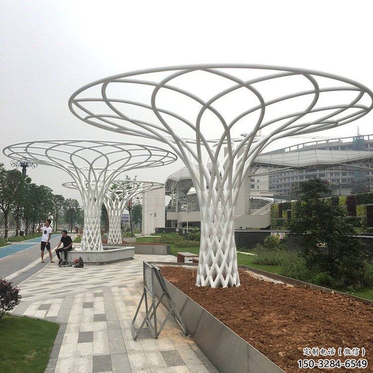 遮陽樹雕塑生產(chǎn)，中式工藝，鏤空遮陽樹雕塑精品