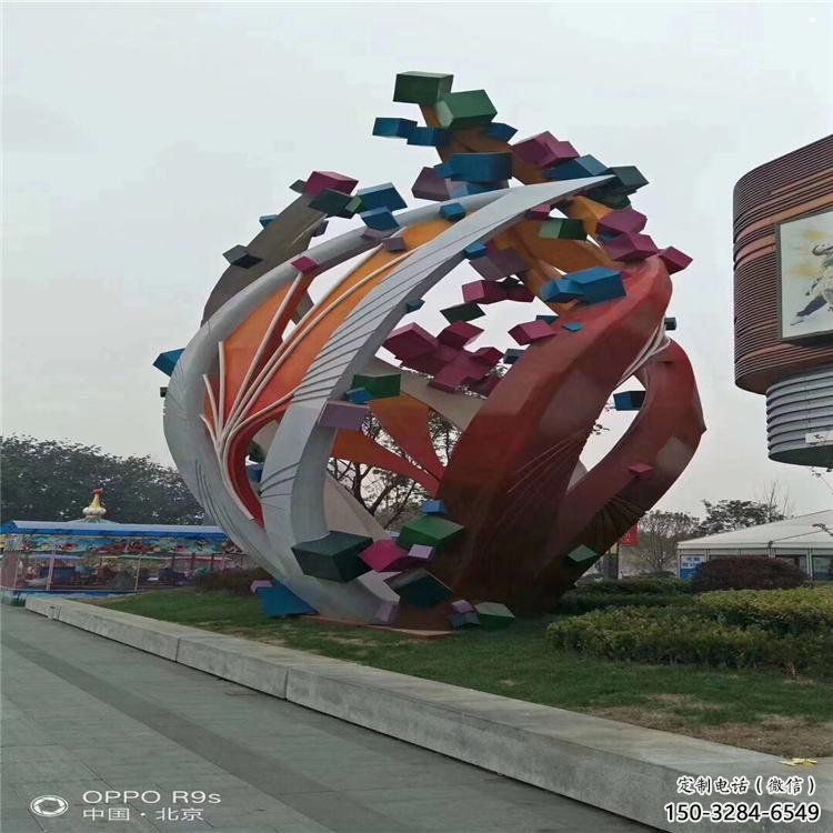 樹(shù)葉雕塑精選，市標(biāo)雕塑，金屬烤漆樹(shù)葉雕塑廠家