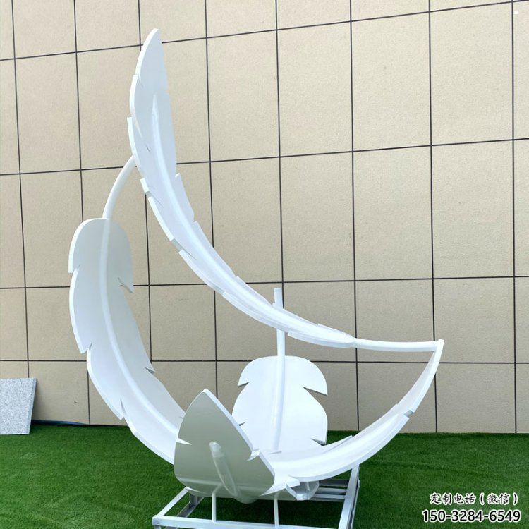 制造羽毛雕塑定價，地標(biāo)擺件，烤漆羽毛雕塑精選